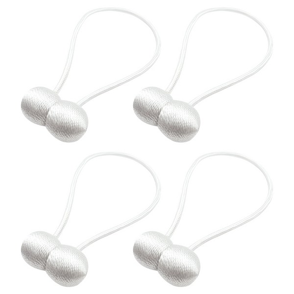  일이공팔 마그네틱 커튼고정 스트랩볼, 화이트, 4개 