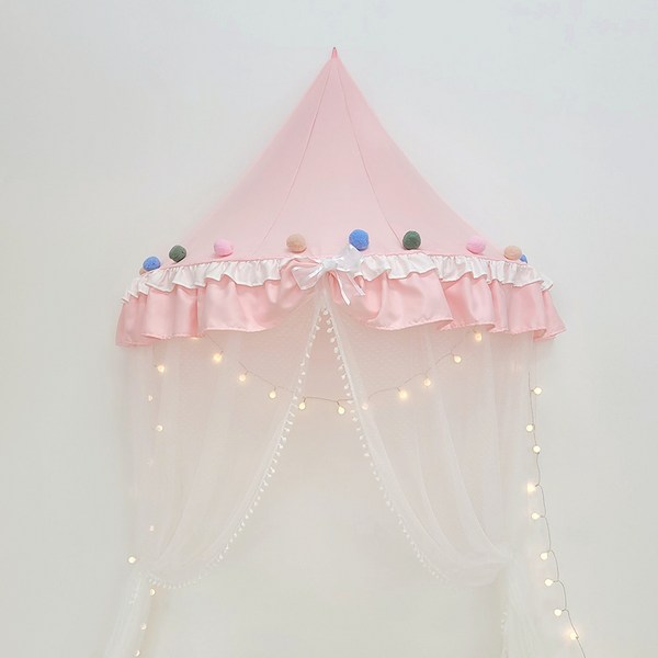 루비코코 북유럽 공주 아이방 꾸미기 캐노피, 핑크