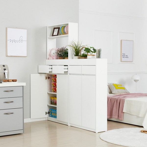 스스디 룸디바이더 수납장 250 파티션, 그레이 250