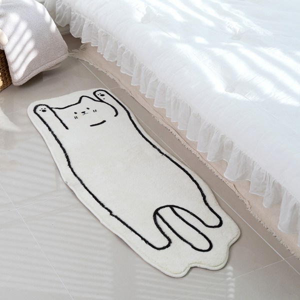  마롤로뜨 발매트 주방 욕실 화장실 싱크대 미끄럼방지 매트 댕냥시리즈, 만세 냥이 