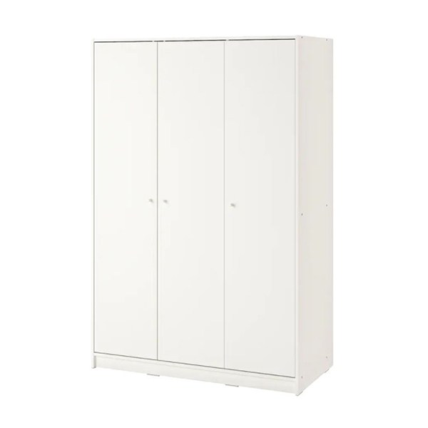 이케아 KLEPPSTAD 클렙스타드 옷장+도어3 장롱 수납장, 화이트