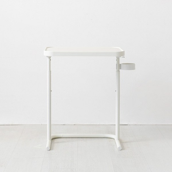  오리니 높이조절 사이드테이블, 화이트 