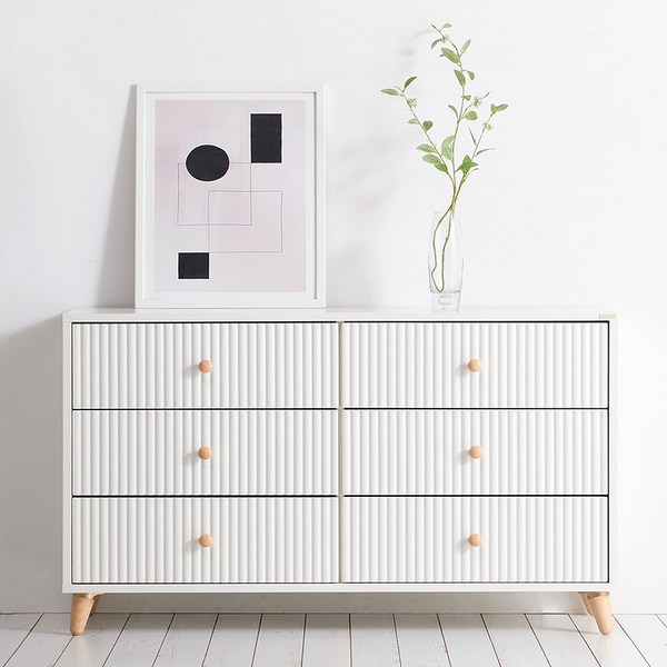  스칸디무드 쿠헨 깊은 3단 와이드 서랍장 