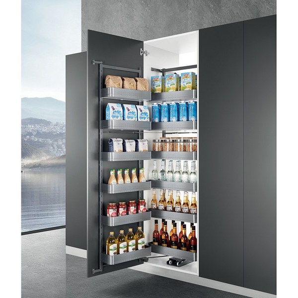 누오미 대용량 DI-30246-3(600용 6단) 주방용 만능 식료품 저장고 대형 수납팬트리