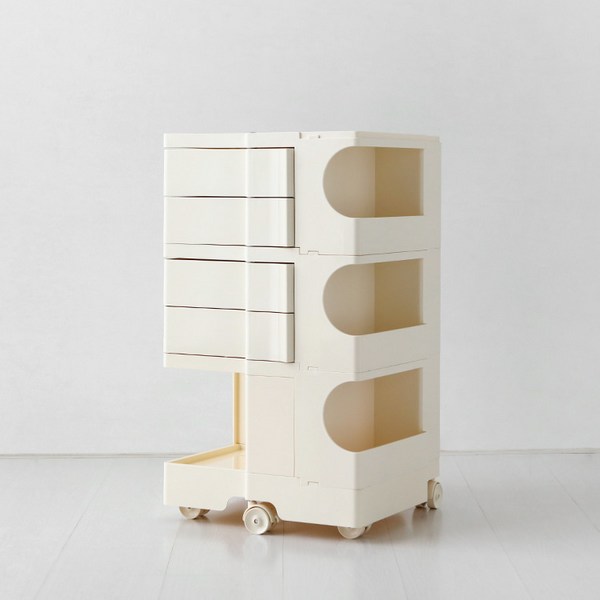 마켓비 BINGEURI 회전서랍 트롤리 4단, 크림3962.9993