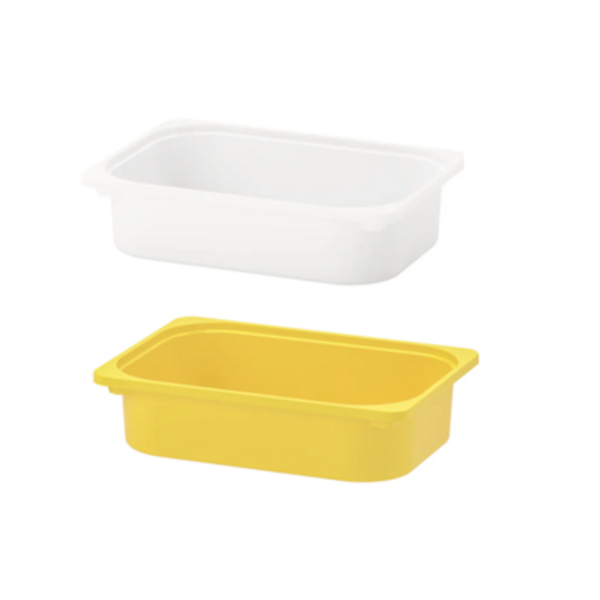  이케아 TROFAST 수납함 소형 10cm, 화이트(+42x30x10 cm) 