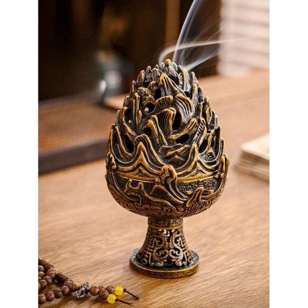 금동대향로 굿즈 공예품 고급 선물 침향 향단 백제 전통, 골드
