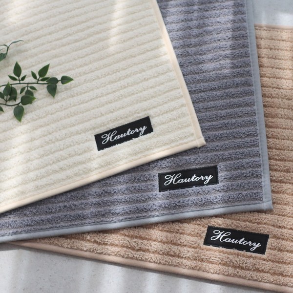  하우토리 레터링 코듀로이 욕실 발매트 주방매트, Gray 