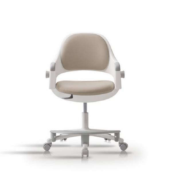 시디즈 링고 고정형 학생용의자 인조가죽 + 발받침 SNA509ACF, 소이밀크