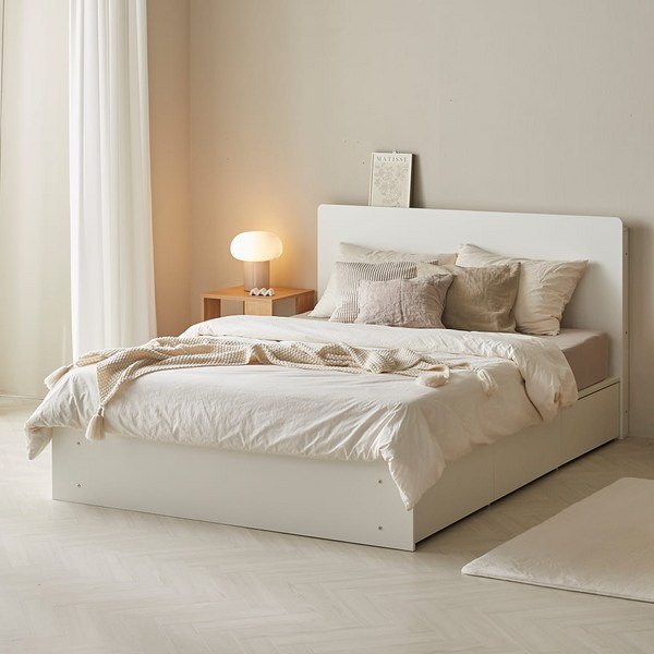 [모던하우스] 바일레 화이트 호텔침대 Q 완제품, 바일레 화이트 호텔침대 Q 완제품  CF23SET004