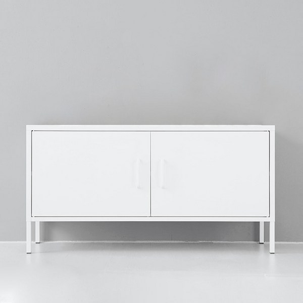  마켓비 MKB 캐비넷 가로양문 TV스탠드 1150590, 화이트 