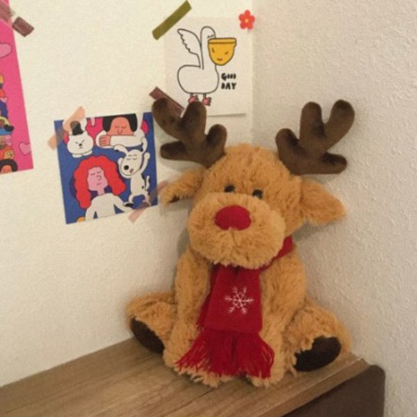 라켈 크리스마스 인형 산타 소품 장식, 루돌프, 1개