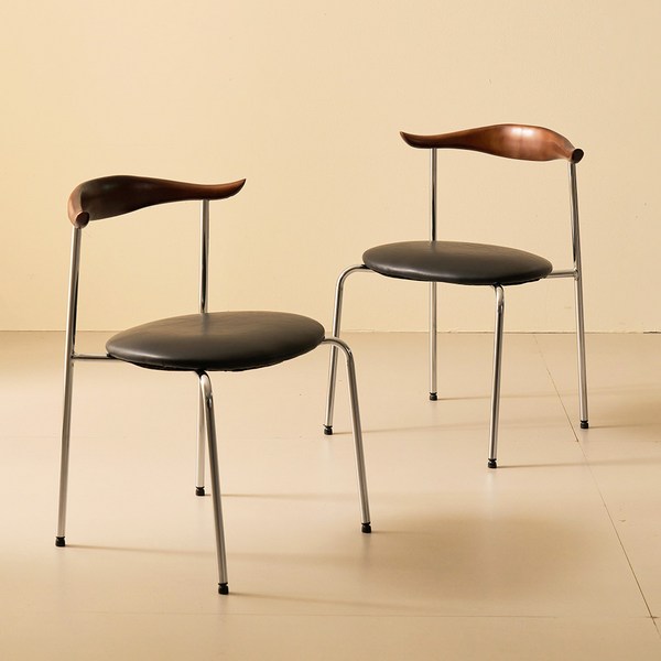 제이픽스 윈드 디자인 카페 인테리어 카우 체어 식탁의자 3color, 브라운1p, 1개