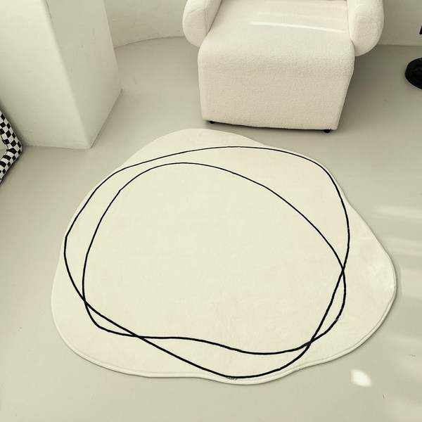  마츠리센 원형 비정형 워셔블 