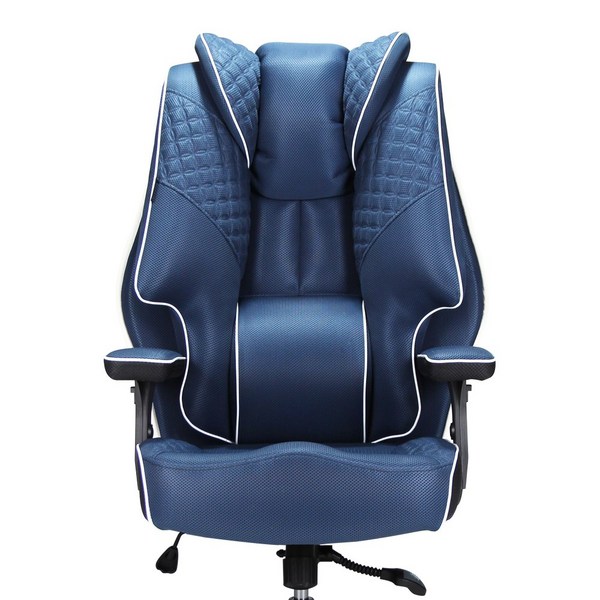  클라우드백 게이밍 컴퓨터 사무용 사무실 중역 PC방 편한 공부 책상 학생 의자 T800MQ, 네이비 