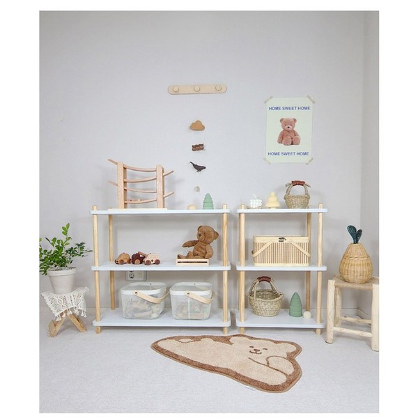  모던룸 원목 교구장, 2단 