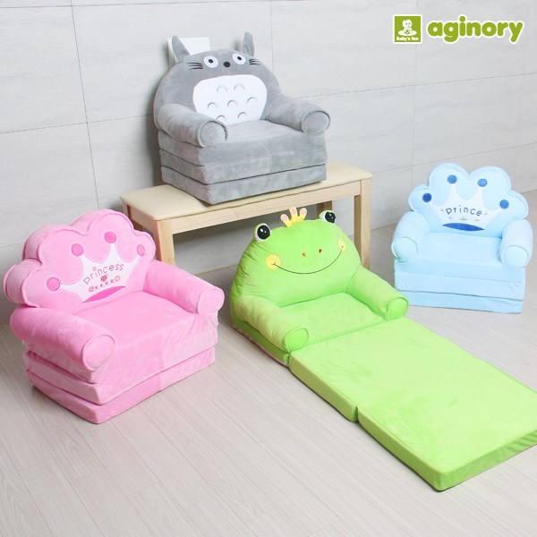  3단접이식 유아용 봉제쇼파/ 어린이의자 낮잠이불, 프린세스 