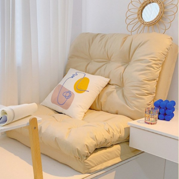  평온101 접이식 쇼파침대 소파베드 좌식 쇼파 1인 2인 원룸 매트리스, 아이보리 