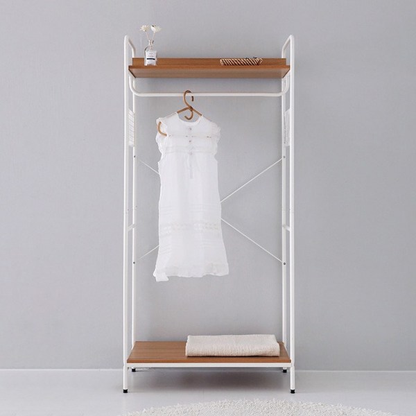  마켓비 SOPHIE 2단 선반행거, 라이트브라운 