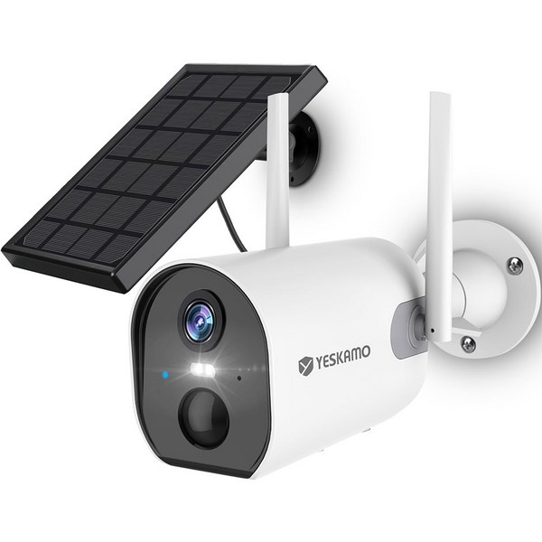 YESKAMO 예스카모 충전식 배터리형 보안용 무선 Wi-Fi CCTV 카메라, KR-ZS-GX6S-T