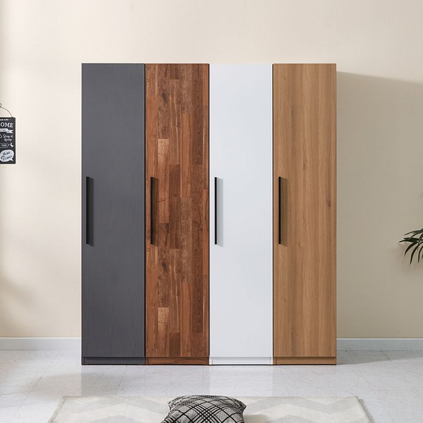  [엔트까엘] 사무실옷장 장롱 캐비넷 1인옷장 완제품배송, 멀바우 