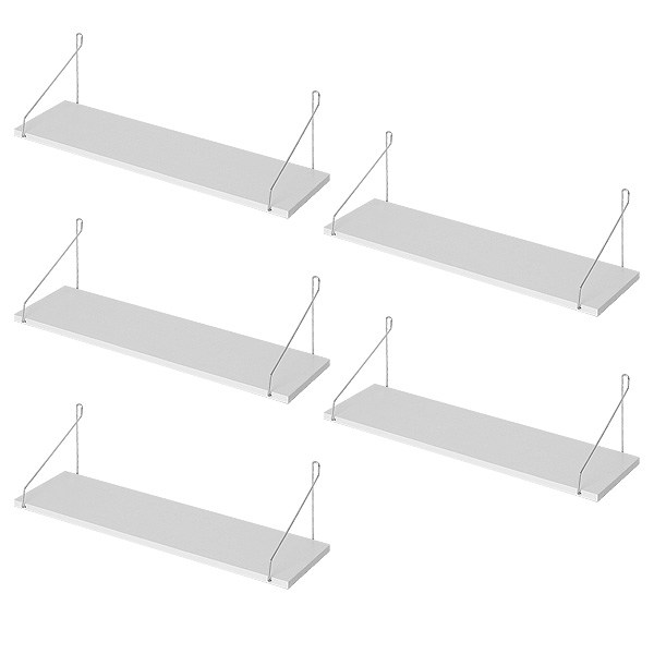 벽선반 못없이 설치하는 무타공 벽걸이선반 5개세트