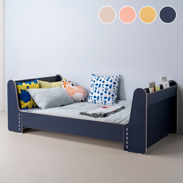  리바트 톨 키즈 슈퍼싱글침대 프레임(12종), 양면가드형, 핑크 