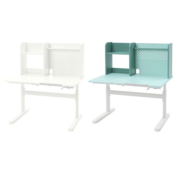 이케아 BERGLARKA 베릴레르카 어린이책상 100x70cm, 화이트_894.886.72, 화이트_894.886.72 