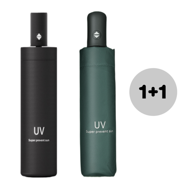  ERIRO 자외선차단 초경량 원터치 양우산 자동 3단 우산 양산 2p 