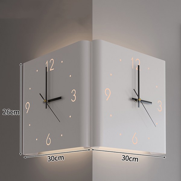  아트 양면 벽시계, 접이식화이트 