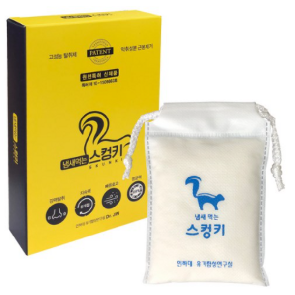 헬로리빙 냄새먹는 스컹키 탈취제 본품, 90g, 2개