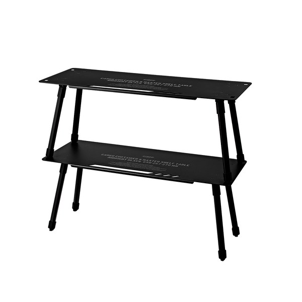  카고컨테이너 마스터 쉘프 테이블 (1세트 2개입), 블랙 2개입 