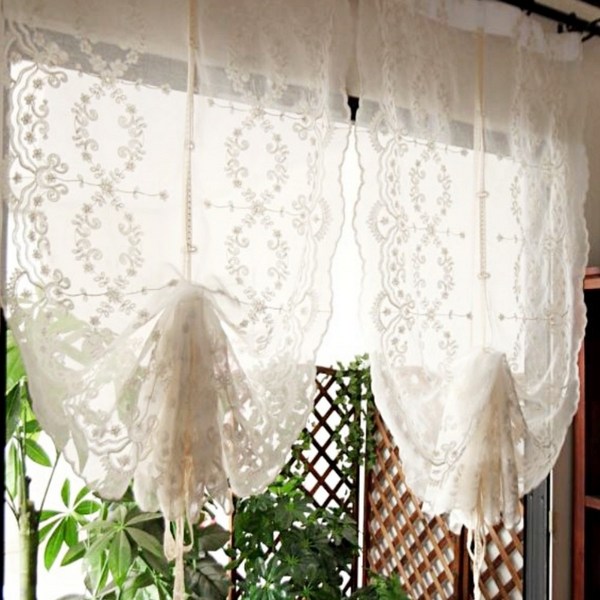 홈스친구 작은창문 레이스커튼