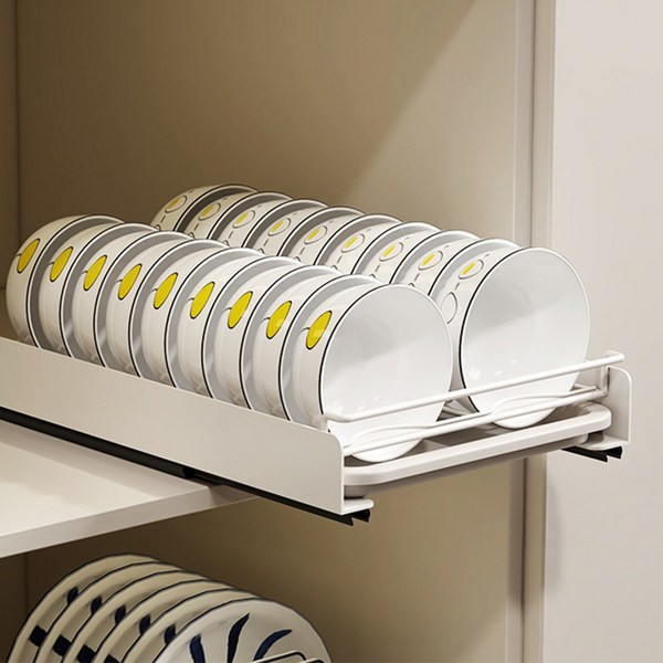 위니즈 무타공 싱크대 슬라이딩 선반 주방정리 하부장