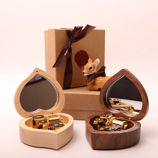 해리포터 오르골 하트 우드 오르골선물 굿즈 사슴 지브리 하트 우드 마니또 오로골, 화이트브라운 단품, 없음