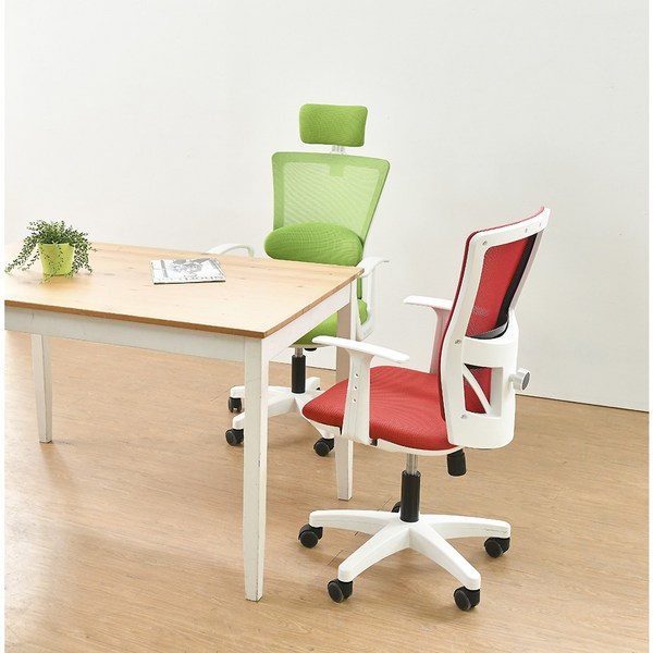 바른자세연구소 바른자세교정 공부의자 사무실 편안한메쉬 학생용 책상 컴퓨터 사무용의자, 애플 그린(의자), 화이트(프레임)