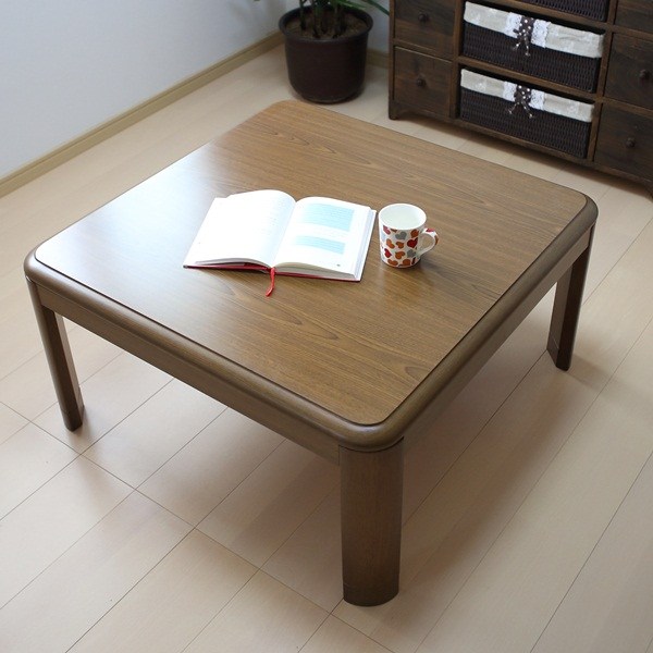 지이라이프 정방형가구조온열테이블, KOW-80(BR)
