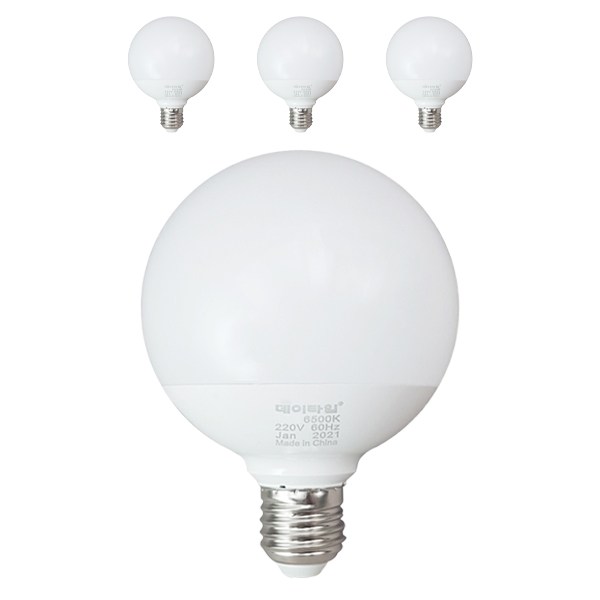 LED 볼전구 G120 숏타입 20W 4개입, 주광색, 4개