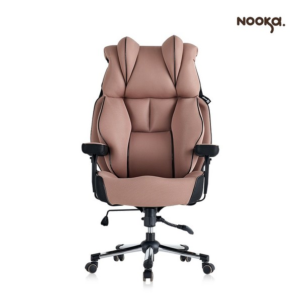 누카체어 풀메쉬 통기성 컴퓨터 의자 게이밍 사무 사무용 중역 PC방 책상 편한 기능 NOOKA G800-MS, 브라운, 높이 S