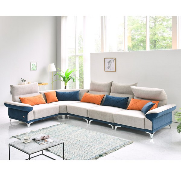 [희망일배송]베르디 8인용(코너형/일자형) 아쿠아클린 신소재 조야 아쿠아텍스 모듈형 패브릭소파 일자형 코너형 카우치, 상세 설명 참조