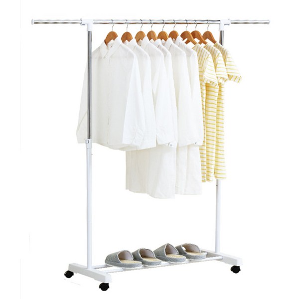 마니올래 스탠드 이동식 옷걸이 멀티 확장형 행거, 화이트