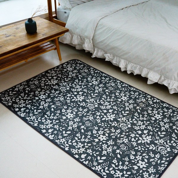  플로랄 극세사 러그 