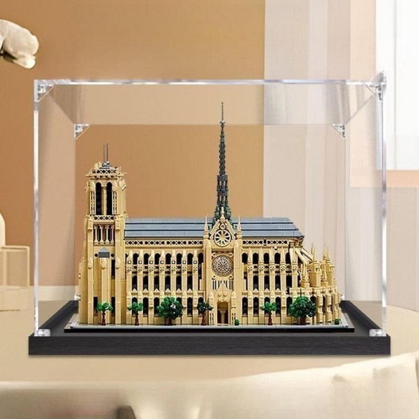 파리 노트르담 21061 호환 레고 아크릴케이스 전시장 진열장 보관함, 3mm, 블랙