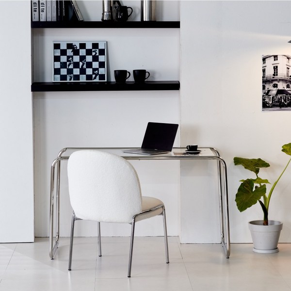  헤즈로 미카엘 미드센츄리 화이트 공부 학생 책상 테이블 1200, 미카엘 데스크 1200 (단품) 