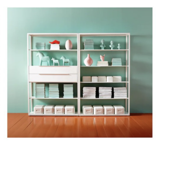 이케아 책장 FJLKINGE 피엘킹에 선반유닛 화이트118x193 cm 702.216.87