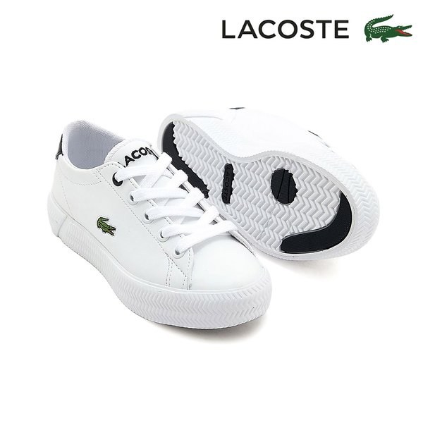 라코스테 LACOSTE 토박스 키즈 스니커즈 GRIPSHOT 0121 CHILD - 화이트 LAKCD3TSGS11