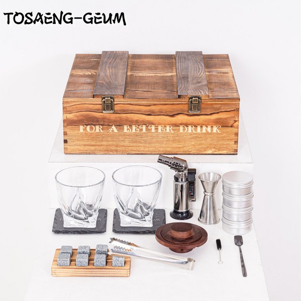 위스키 칵테일 스모커 훈연세트 액세사리 음료 훈연 위스키잔세트, 50세트