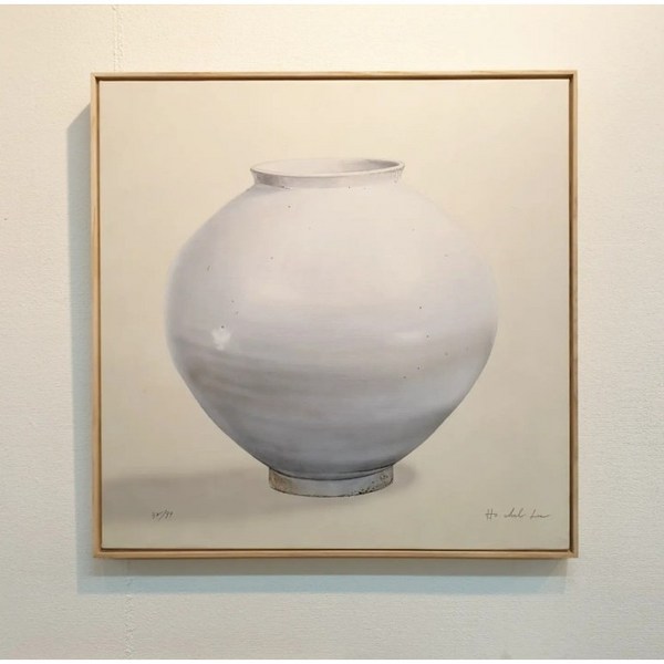 달항아리 한정에디션판화 이호철 - 앙코르 ( Encore ) 고급원목액자 그림선물 풍수인테리어