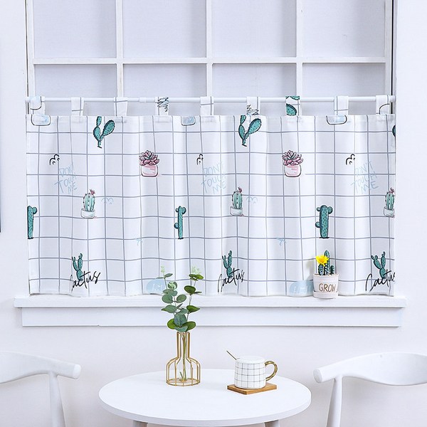  방수가림천 욕실 창문 방수 커튼 세탁실 선반 가림막 수납장 화장실 가리개 주방 작은창문 커텐 