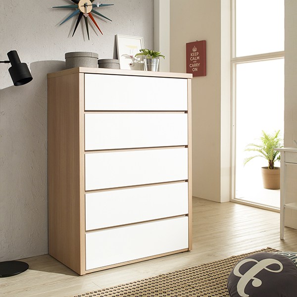  모아이 에디트 하이그로시 속깊은 서랍장, 5단 870 속깊은 서랍장 